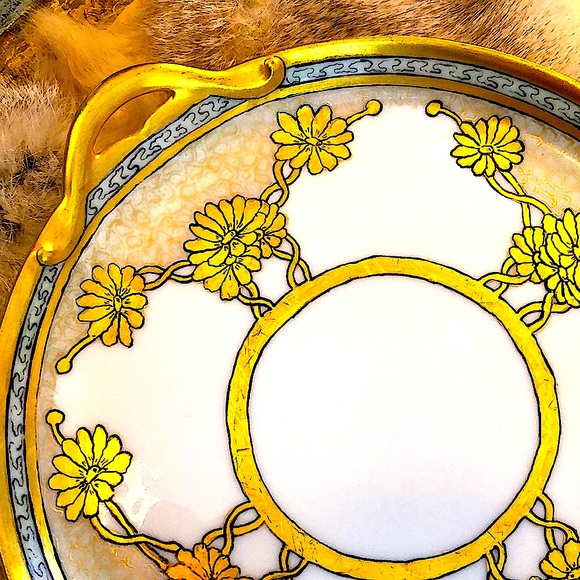 EUC- Antique French & German Hand-Painted Tea Set Pieces - Picture 14 of 16